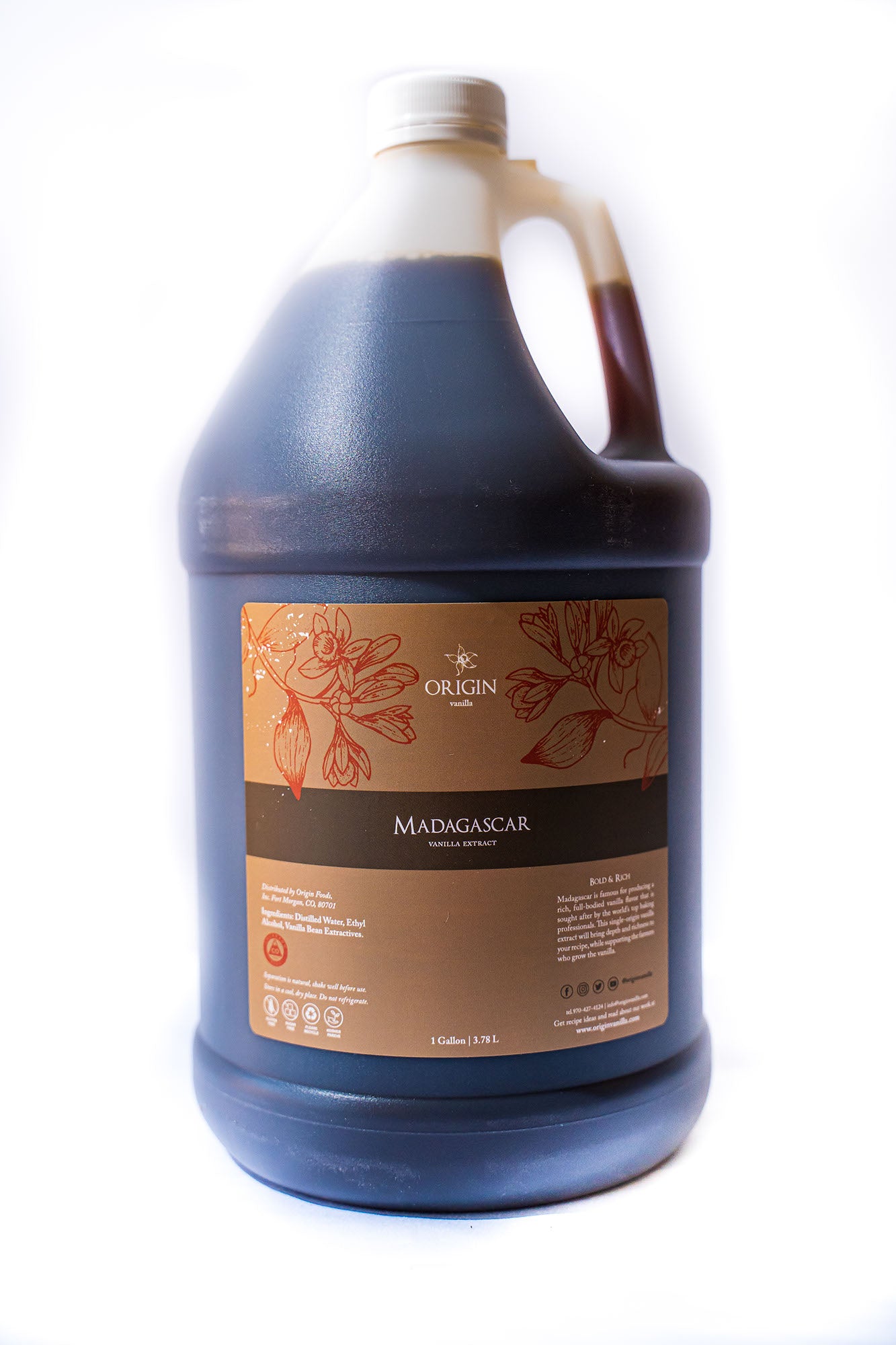 Madagascar Vanilla Extract - 1 Gallon - Origin Vanilla